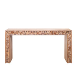Rustic Console Table with Natural Log Accents | 62