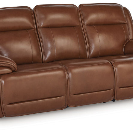 Healy Pier - Power Reclining Sofa / Adj Headrest - Chocolate