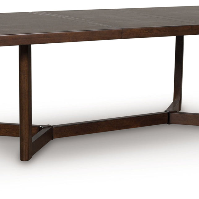 Dilenno - Rectangular Dining Room Extension Table - Dark Brown