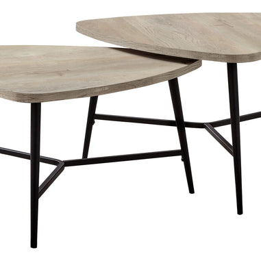 Table Set, Coffee, End, Side, Accent, Living Room / Beige Laminate, Contemporary, Modern (Set of 2) - Taupe