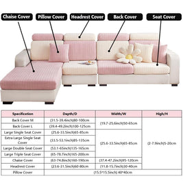 Disayu Sofa Couch Cover Stretch Washable Slipcover Beige Large Double Seat