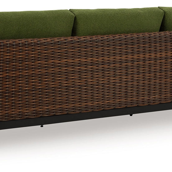 Horizon Hall - Sofa With Cushion - Brown / Green