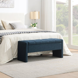 Modern Bed End Bench with Storage