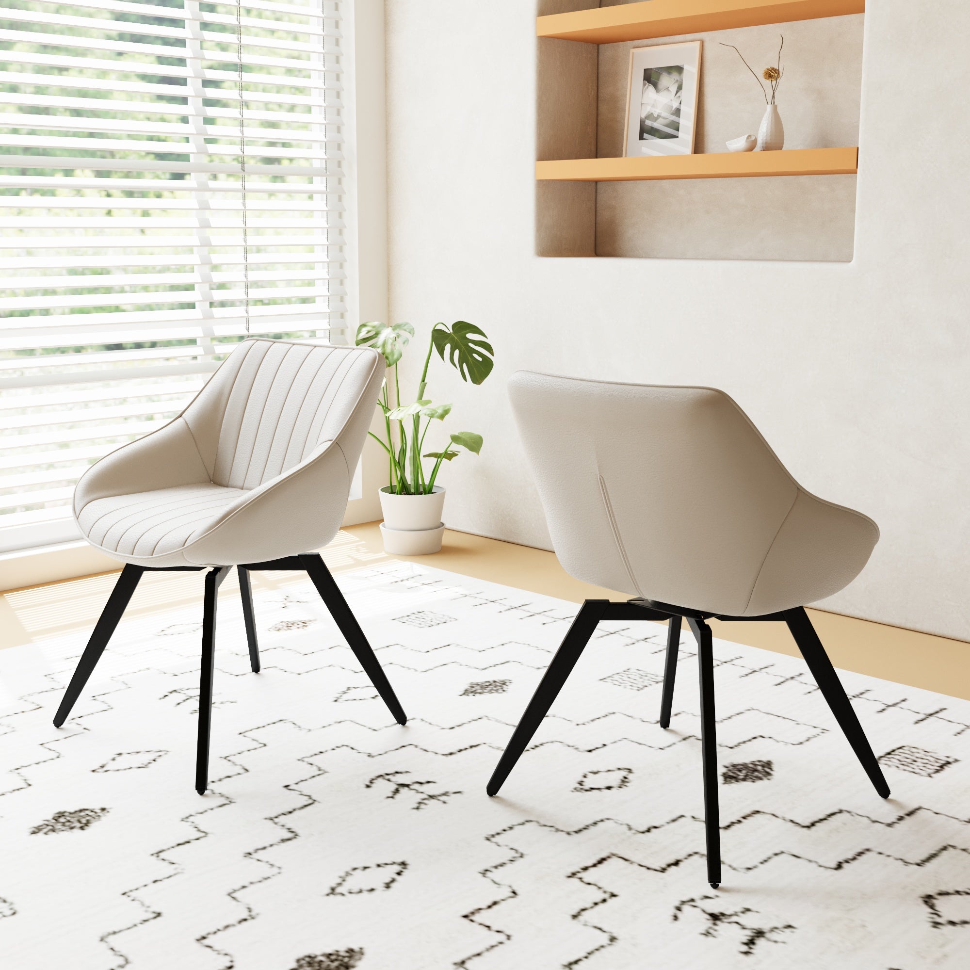 Set of 2 Dining Chairs - Medieval Modern Kitchen Design