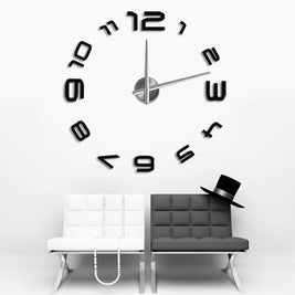 Oversized Acrylic Wall Clock, Modern Art Decor