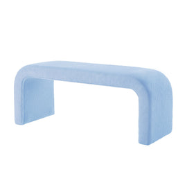 Set of 3 U-Shaped Modern Bench Teddy Ottoman Bench for Entryway, Bedroom End