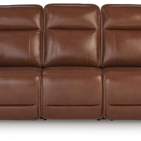 Healy Pier - Power Reclining Sofa / Adj Headrest - Chocolate