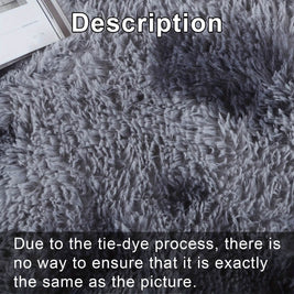 Light Gray Shaggy Area Rug – Soft Plush Indoor Carpet