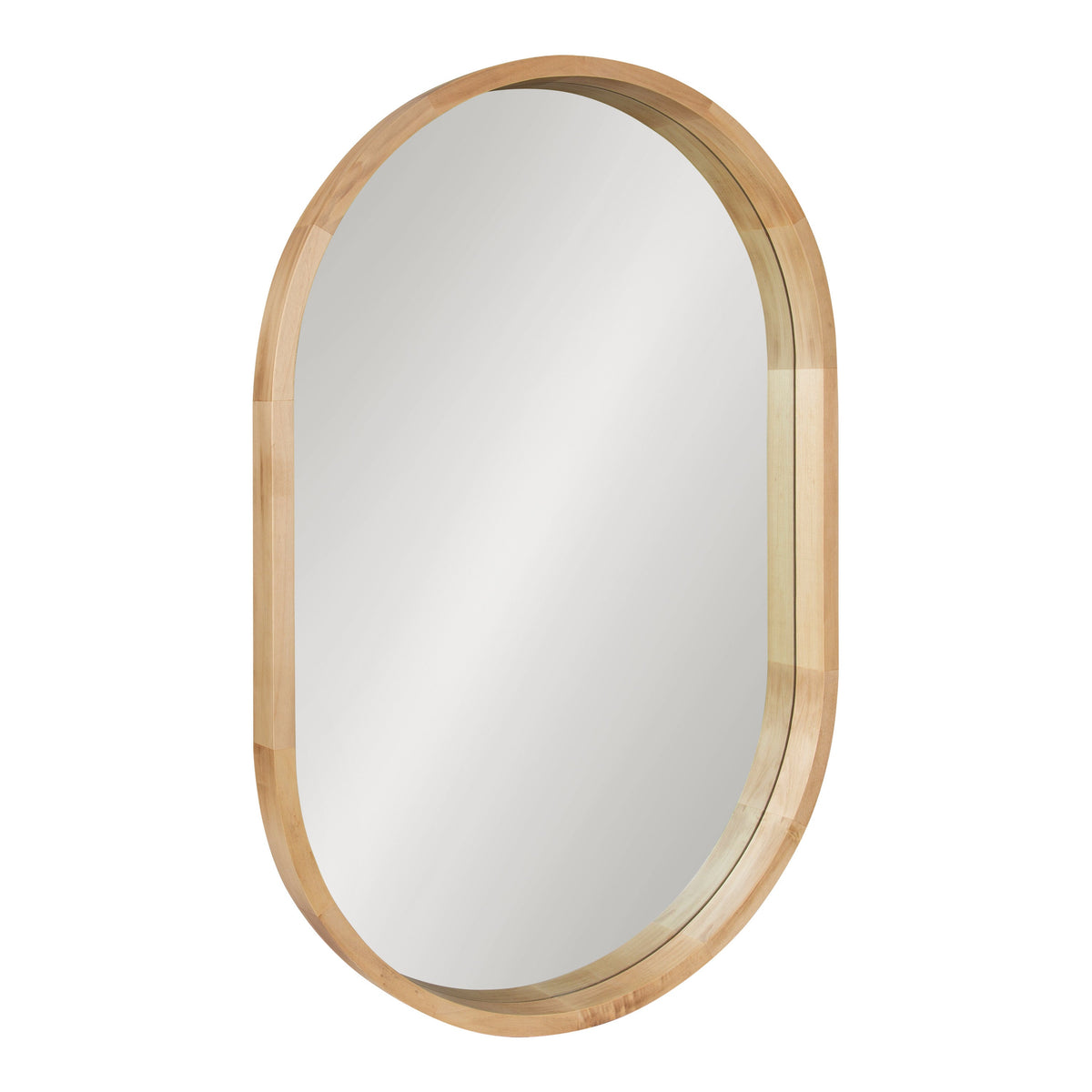 Hutton Wood Framed Capsule Mirror