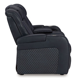 Fyne-dyme - Power Reclining Loveseat With Console/Adj Hdrst