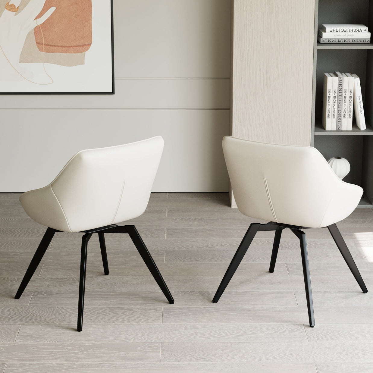 Set of 2 Dining Chairs - Medieval Modern Kitchen Design