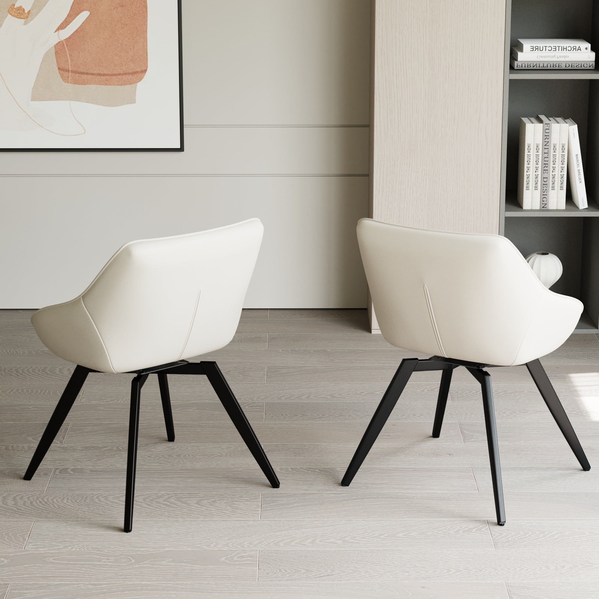 Set of 2 Dining Chairs - Medieval Modern Kitchen Design