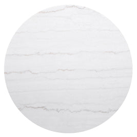 Jason Round White Marble Top Coffee Table Charcoal