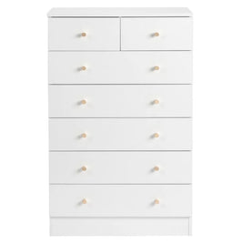 7 Drawer Dresser for Bedroom Tall Dresser Chest of Drawers Wood Bedroom Dresser