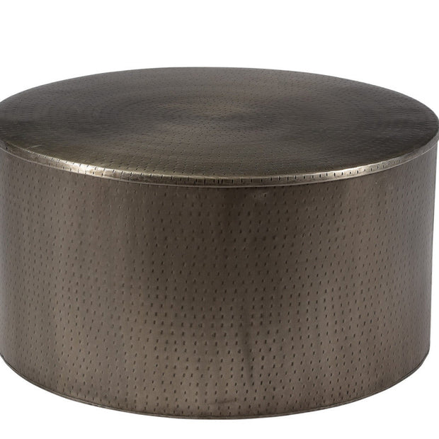 Drum Alevi  silver  Iron Coffee Table