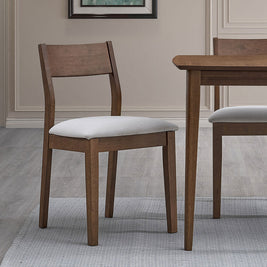 ACTU 59” Solid Wood Mid-Century Modern Dining Table Set for Small Spaces (Seats 4–6)