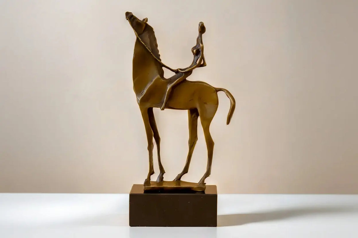 Abstract Horse Rider Sculpture Decorative Statue
