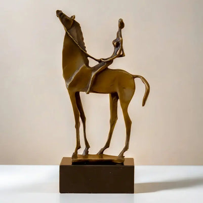 Abstract Horse Rider Sculpture Decorative Statue