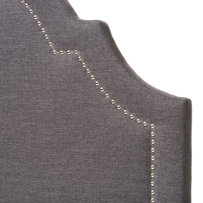 Baxton Studio Rita Modern and Contemporary Dark Grey Fabric Upholstered Twin Size Headboard