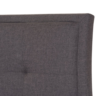 Baxton Studio Lea Modern and Contemporary Dark Grey Fabric Queen Size Storage Platform Bed