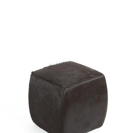 Modern Hide Square Pouf