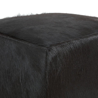 Modern Hide Square Pouf