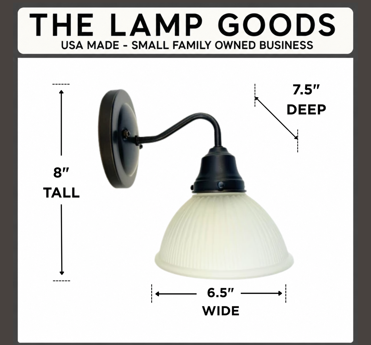 Frosted Glass Factory Holophane Wall Sconce Light Fixture