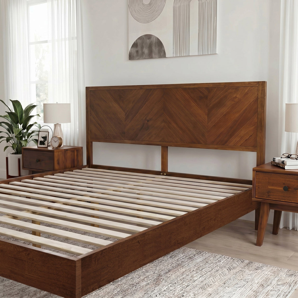 Alander Solid Wood Bed Frame