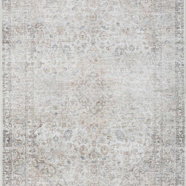 Cream Holi-2301 Washable Area Rug