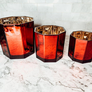 Red Candle Vase