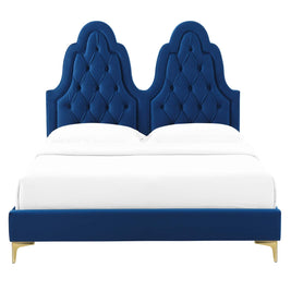 Alexandria Tufted Performance Velvet Twin Platform Bed by Modway