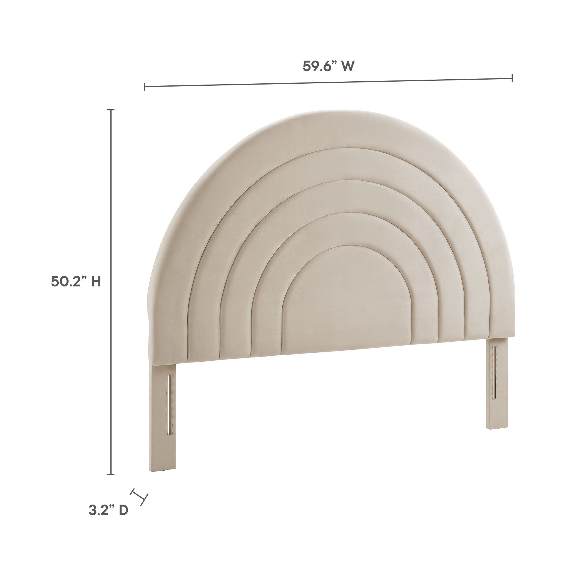 Solana Arched Performance Velvet Full Headboard by Modway