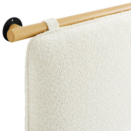 Anela Wall-Mounted Chenille Upholstered Queen Headboard by Modway