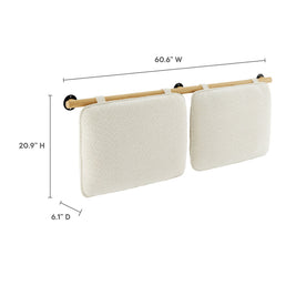 Anela Wall-Mounted Chenille Upholstered Queen Headboard by Modway