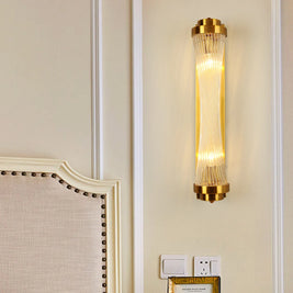 Modern Glass Column Wall Sconce