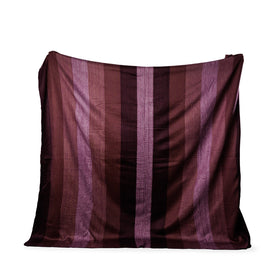 Alpaca Throw Blanket Handwoven From Ecuador -  Deep Purples - Nawi Collection