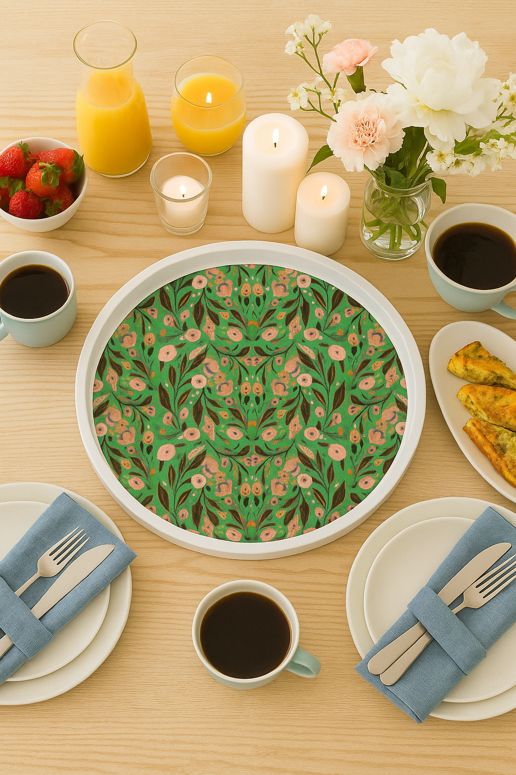 White Gallery Art Tray