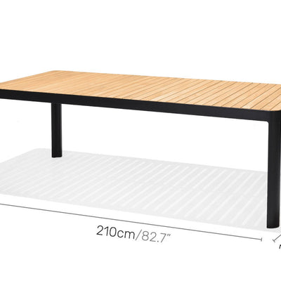 Portals Dark Rectangular Dining Table