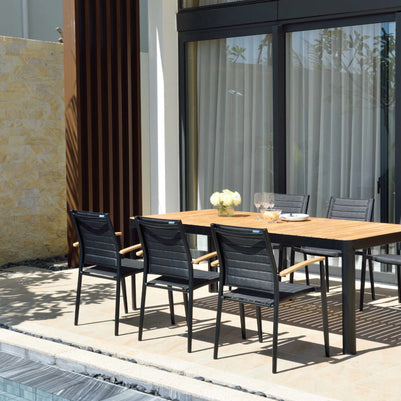 Portals Dark Rectangular Dining Table