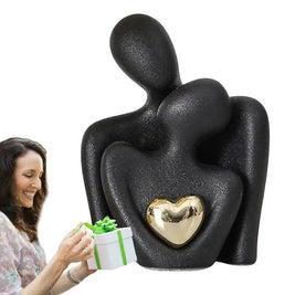 Nordic Decorative Abstract Couple Statue Modern Home Sculpture