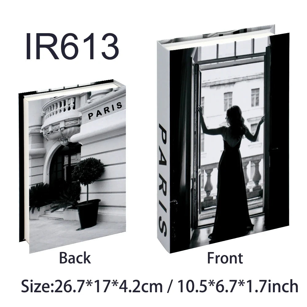 Luxury Fake Books Home Decoration Accessories for Living Room Fashion Fake Book Storage Box Simple Nordic Coffee Table Books