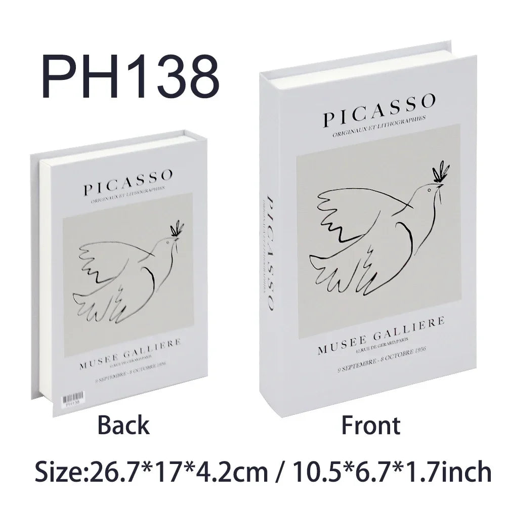 Luxury Fake Books Home Decoration Accessories for Living Room Fashion Fake Book Storage Box Simple Nordic Coffee Table Books