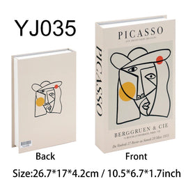 Luxury Fake Books Home Decoration Accessories for Living Room Fashion Fake Book Storage Box Simple Nordic Coffee Table Books