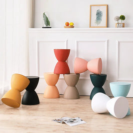 Hallway Ottoman Living Room Furniture  Minimalist Storage Pouf Footstool Shoe Changing Pouf Thickened Plastic Waiting Stool