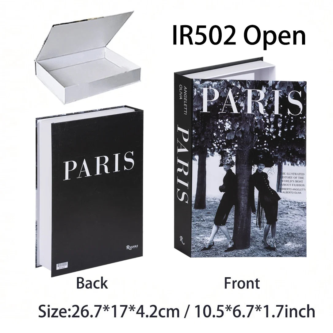Luxury Fake Books Home Decoration Accessories for Living Room Fashion Fake Book Storage Box Simple Nordic Coffee Table Books