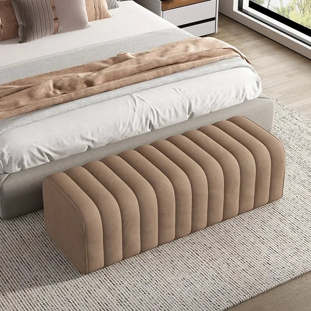 Bed end stool, bed bed, sofa, bedroom, simple long strip shoe changing stool, dressing room, design sense, sofa stool