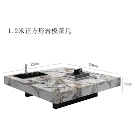 Modern Coffee Table Top Living Room Rectangular Stone Marble Top Coffee Table Italian Luxury Muebles Para ElHogar Furniture