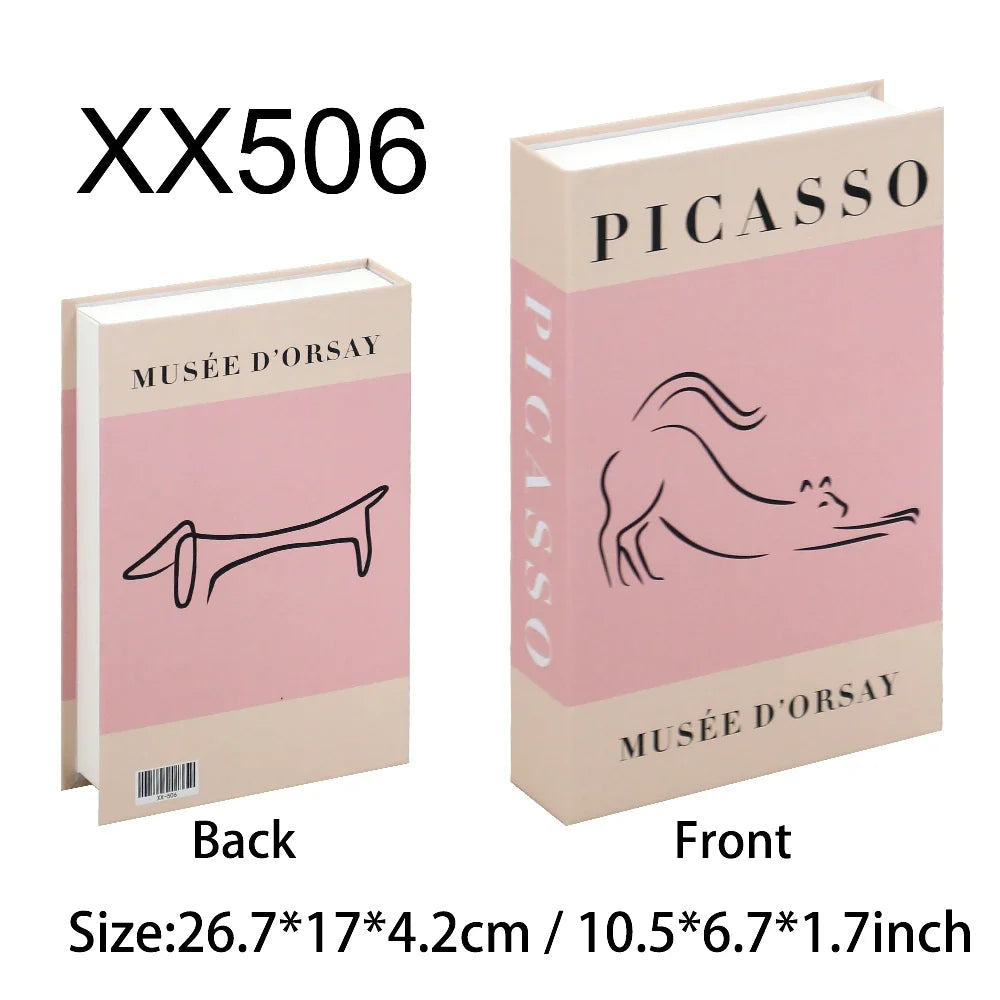 Luxury Fake Books Home Decoration Accessories for Living Room Fashion Fake Book Storage Box Simple Nordic Coffee Table Books