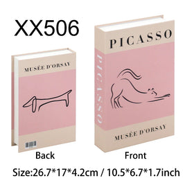 Luxury Fake Books Home Decoration Accessories for Living Room Fashion Fake Book Storage Box Simple Nordic Coffee Table Books