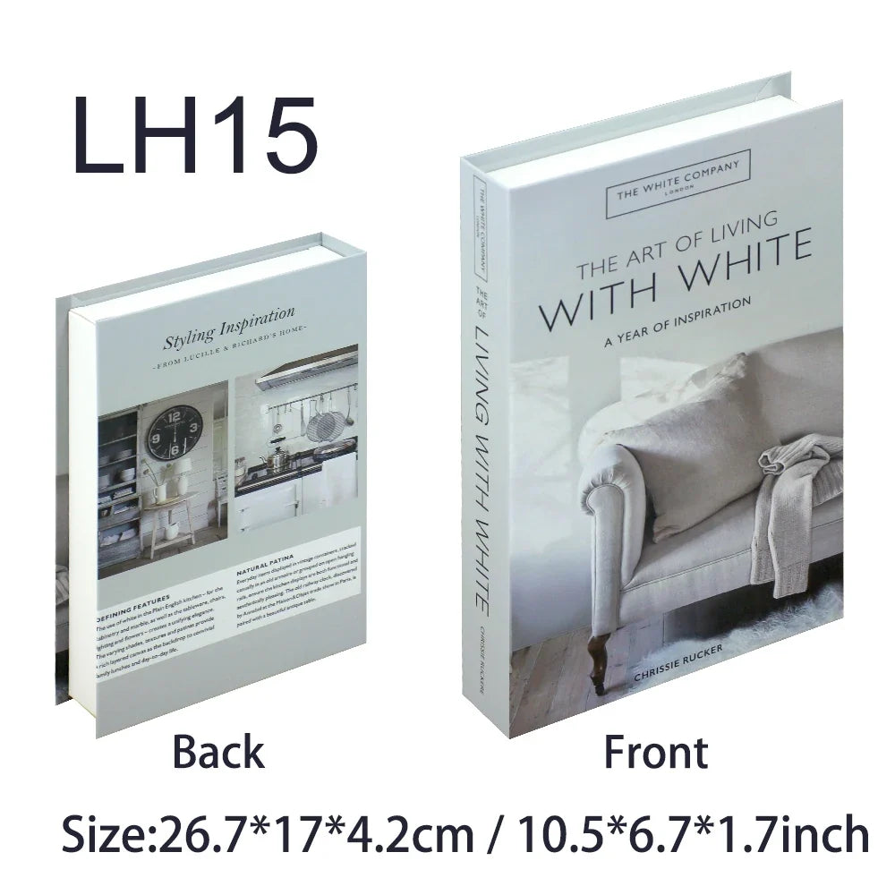 Luxury Fake Books Home Decoration Accessories for Living Room Fashion Fake Book Storage Box Simple Nordic Coffee Table Books